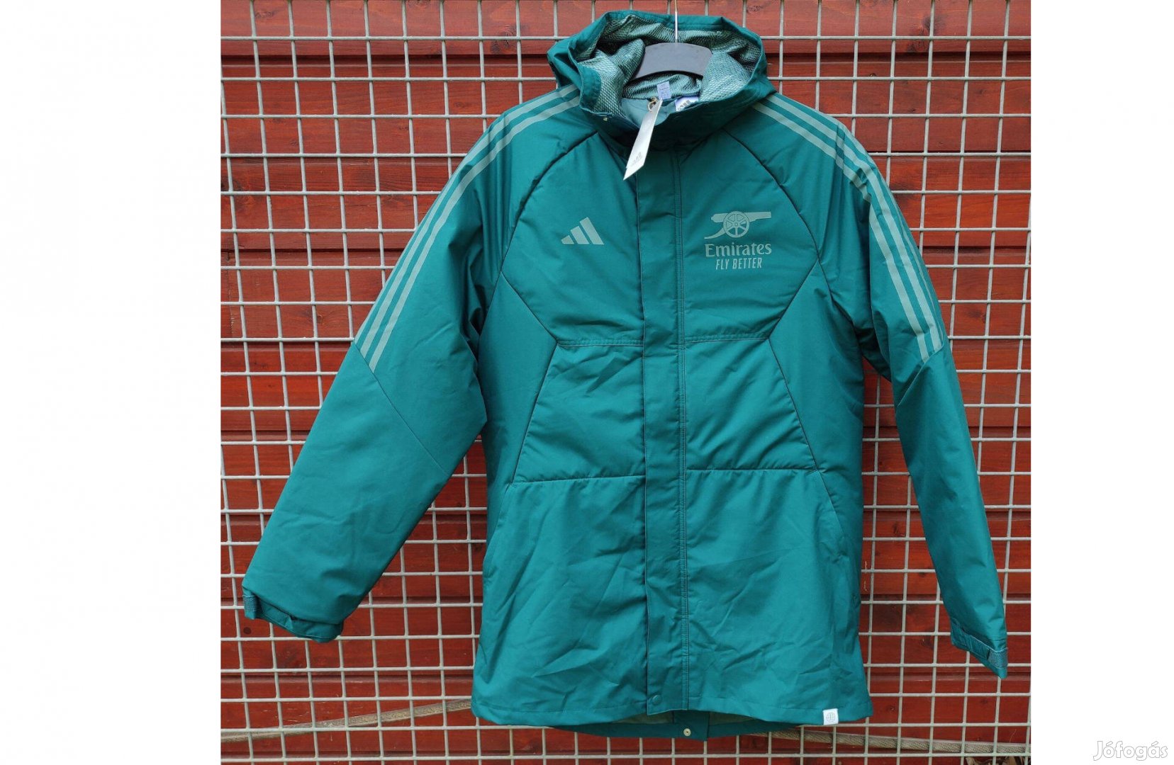 Arsenal eredeti adidas zöld ágyús téli kabát (M-es)