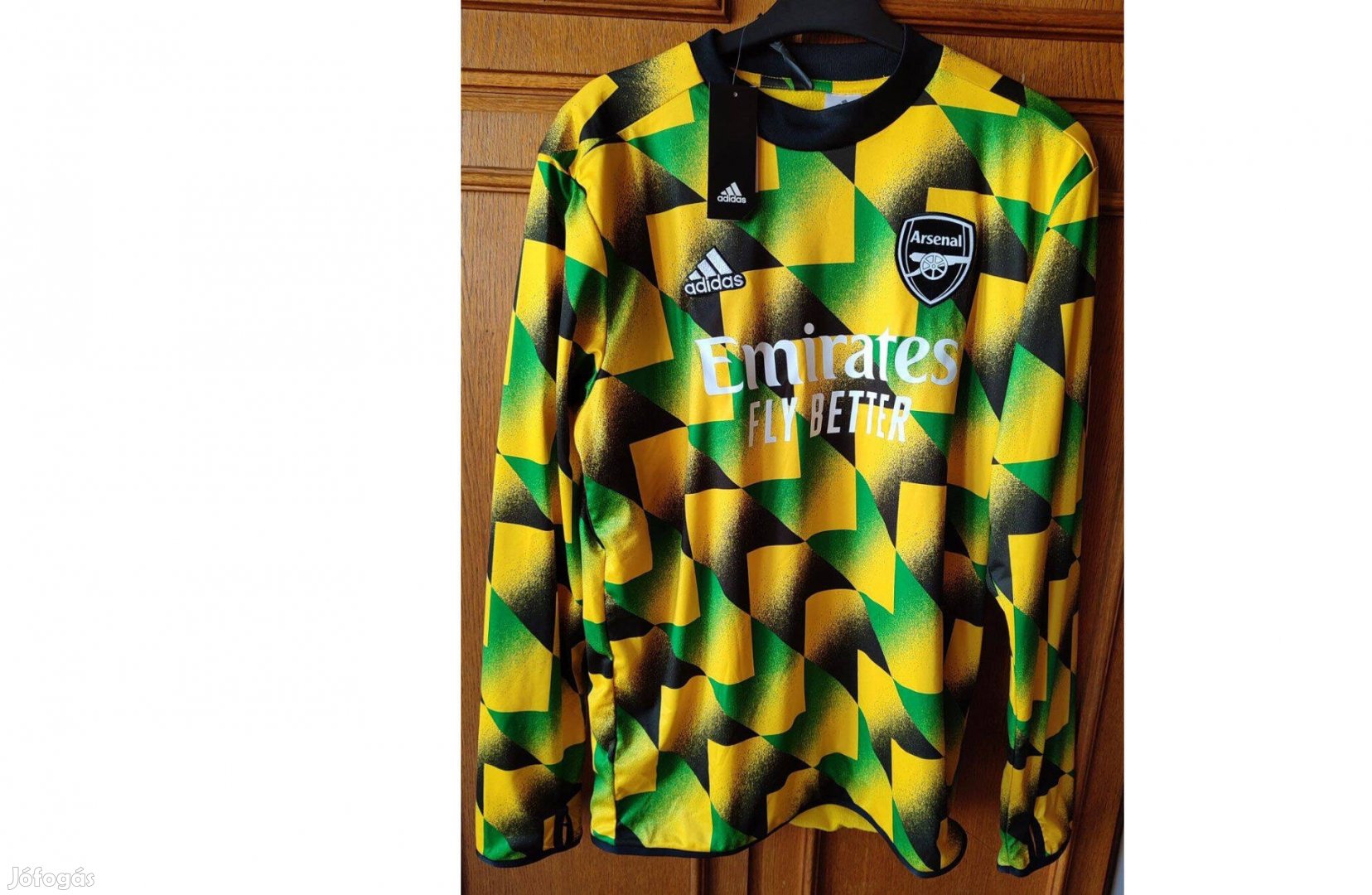 Arsenal eredeti adidas zöld sárga thermo hosszú ujjú (M)
