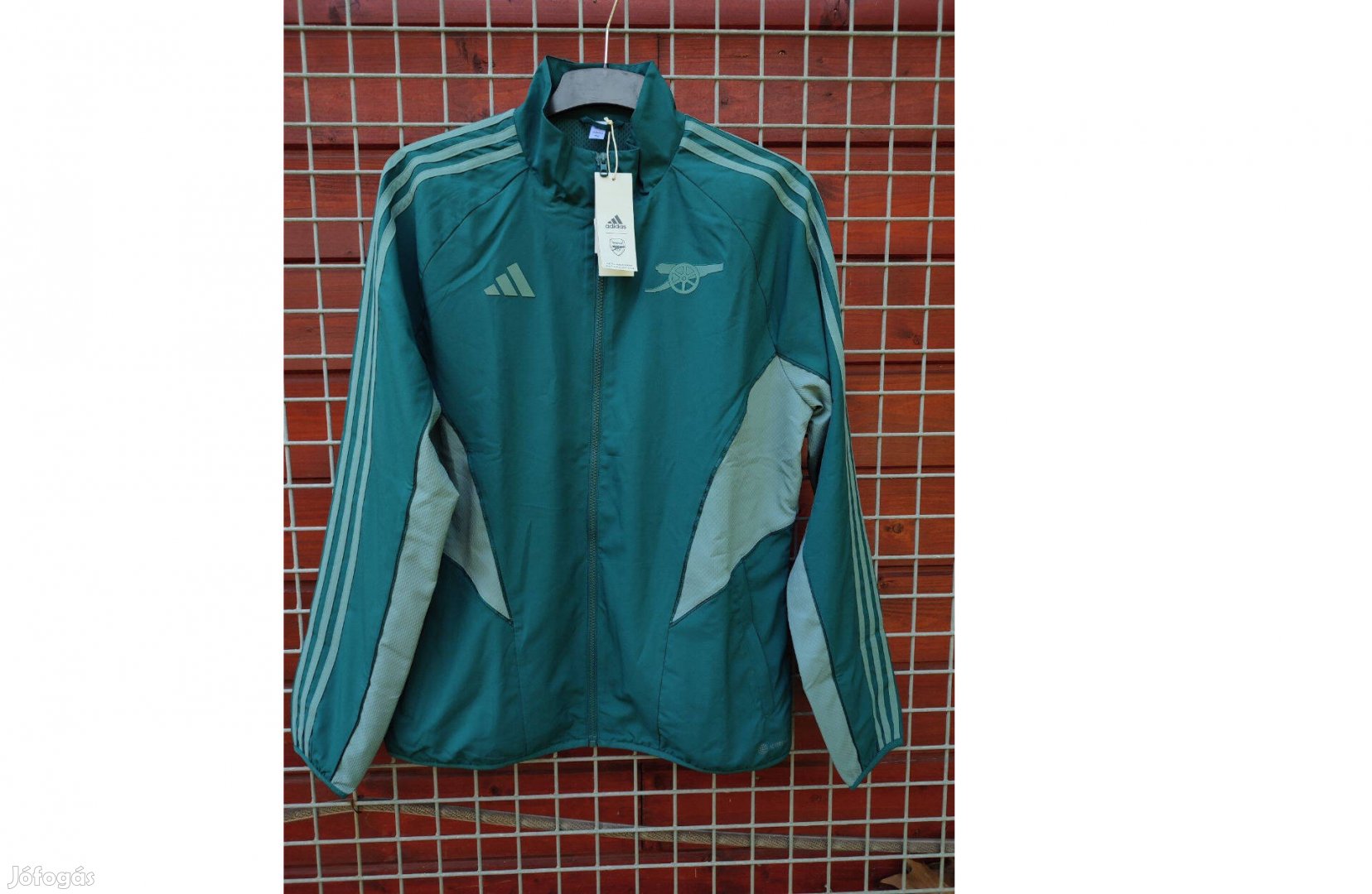 Arsenal eredeti zöld adidas cipzáras felső M