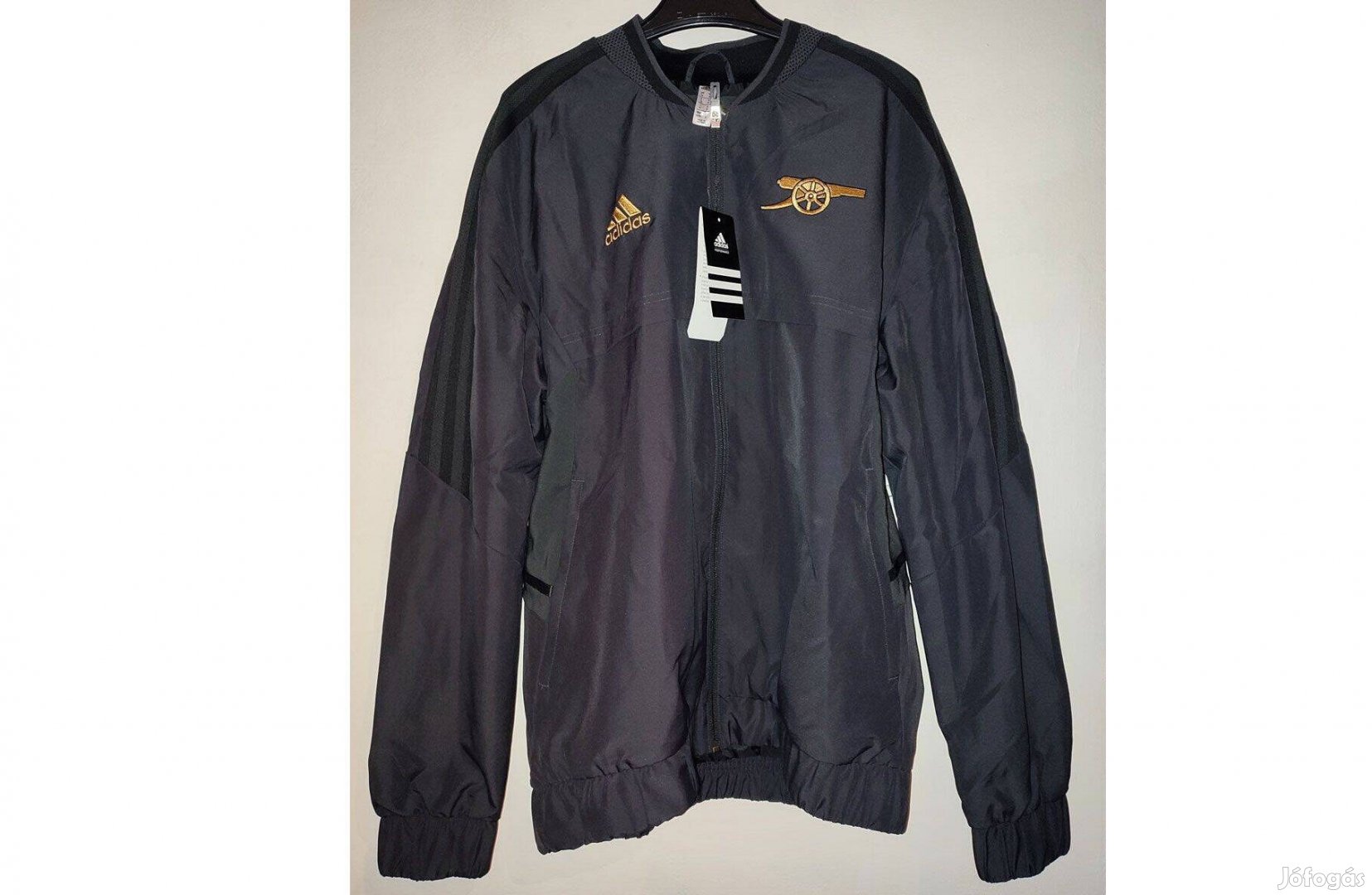 Arsenal fekete arany eredeti adidas dzseki (M)
