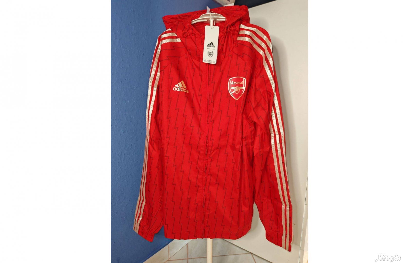 Arsenal villámos eredeti adidas széldzseki (M-es)