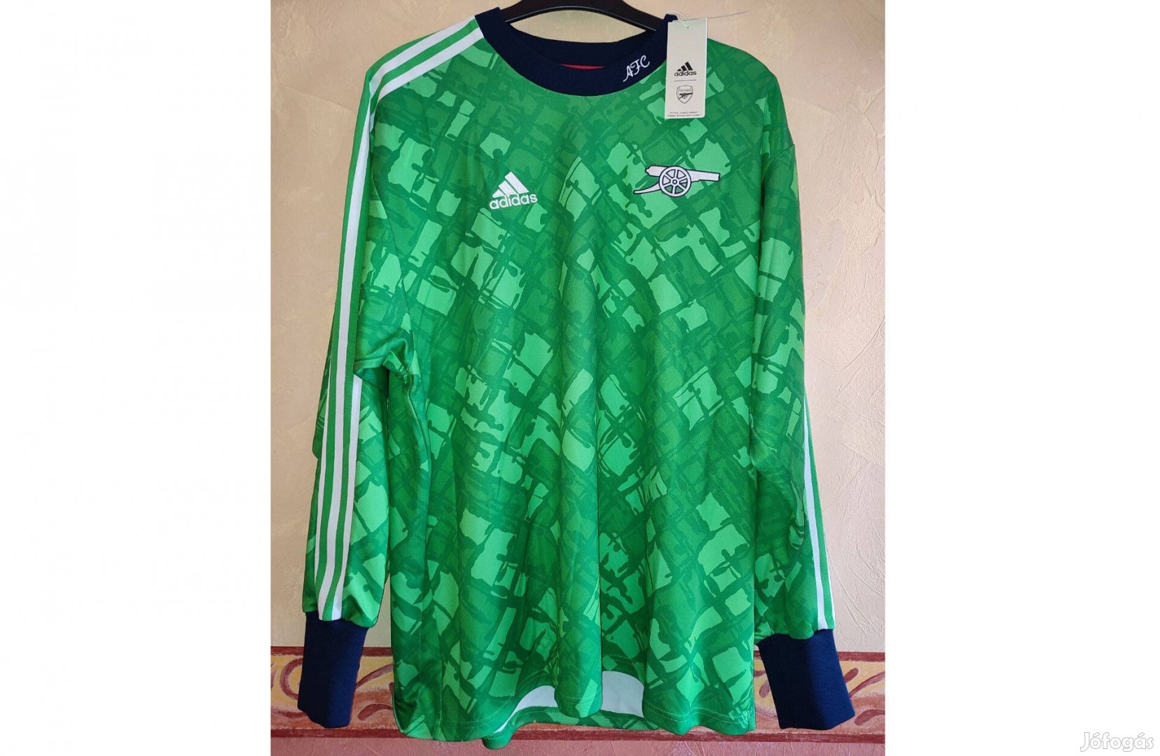 Arsenal zöld eredeti adidas Icon GK hosszú ujjú felső (M)