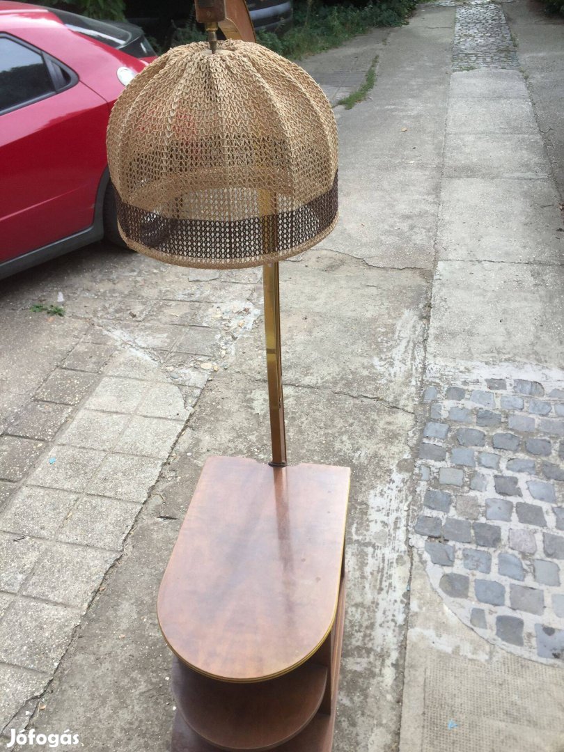 Art Deco Wilhelm Krechlok álló lámpás bárszekrény 1959-70