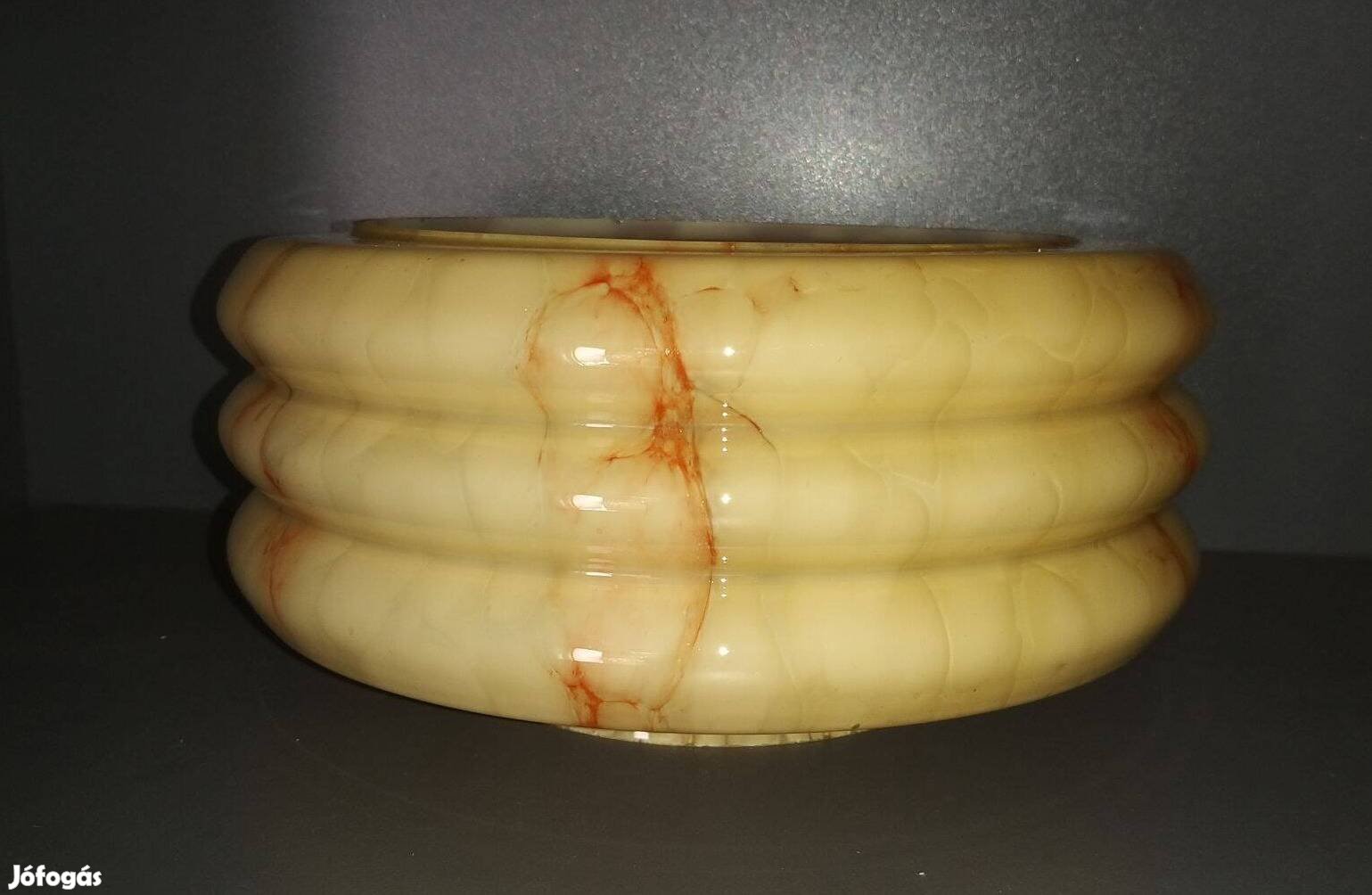 Art Deco üveg lámpa búra 25 cm