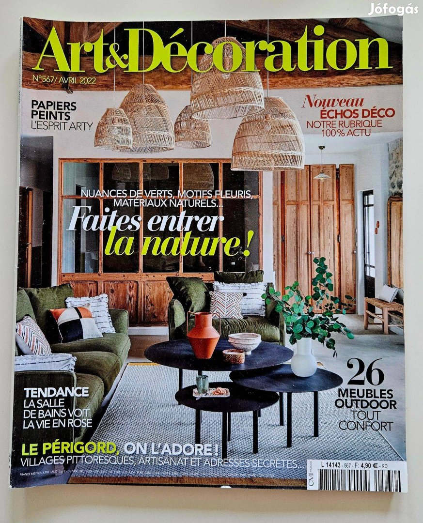 Art & Décoration francia lakberendezési magazin 2022