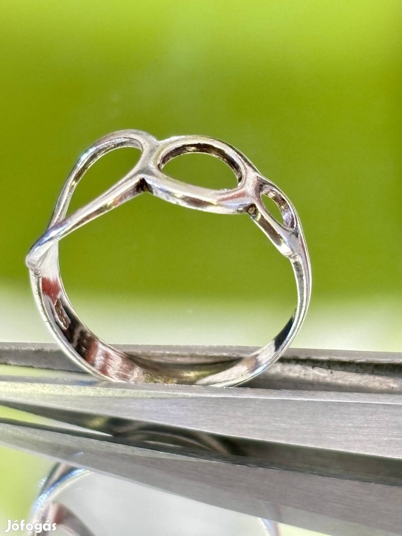 Art-deco Stílusú, ezüst gyűrű