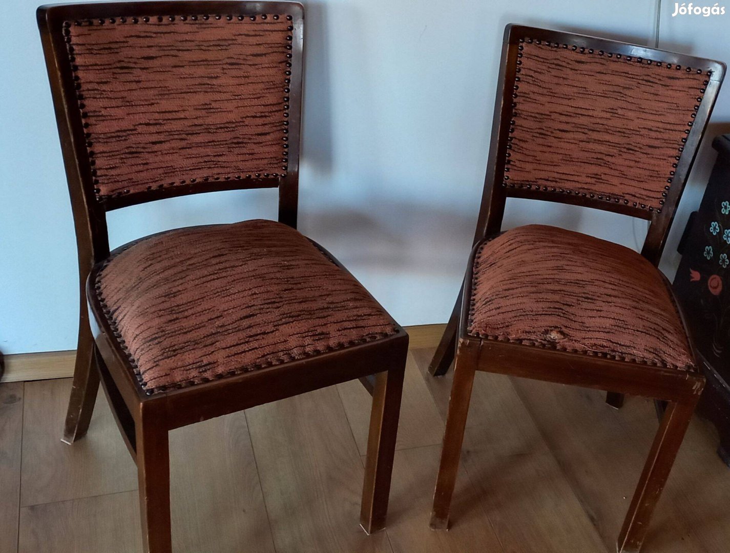 Art deco kárpitozott szék 2db