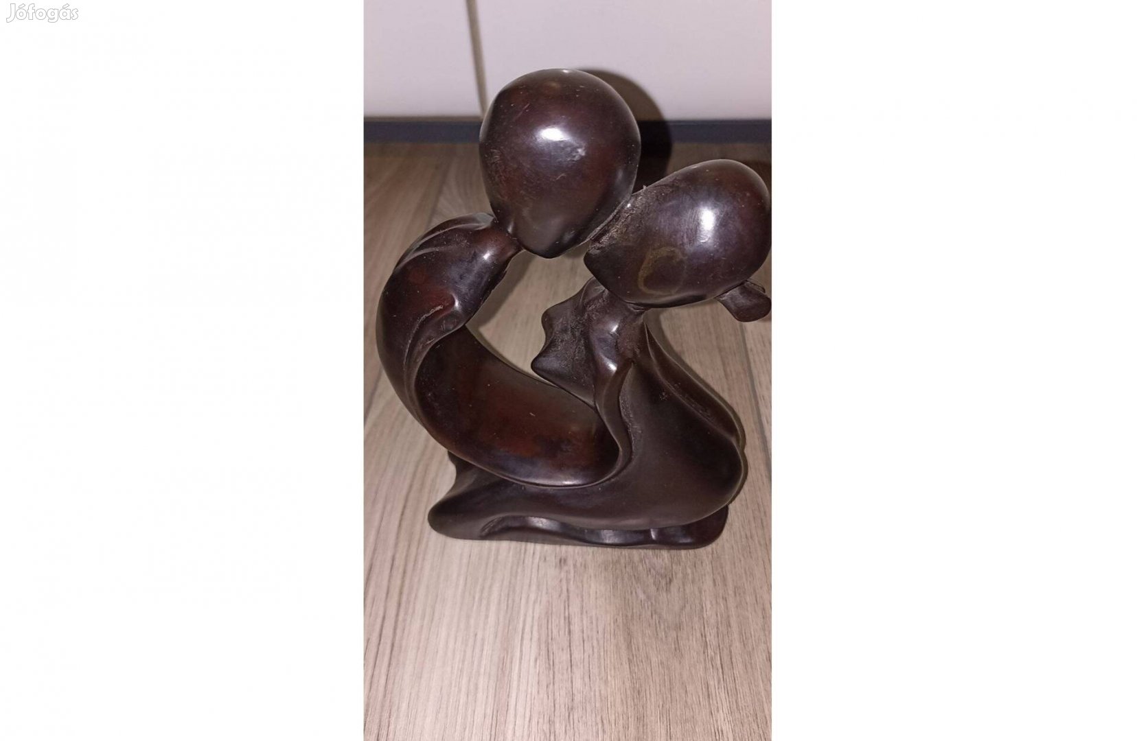Art deco stílusú szoborpáros, szerelmes pár
