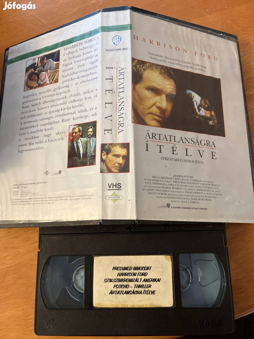 Ártatlanságra itélve Harrison Ford vhs