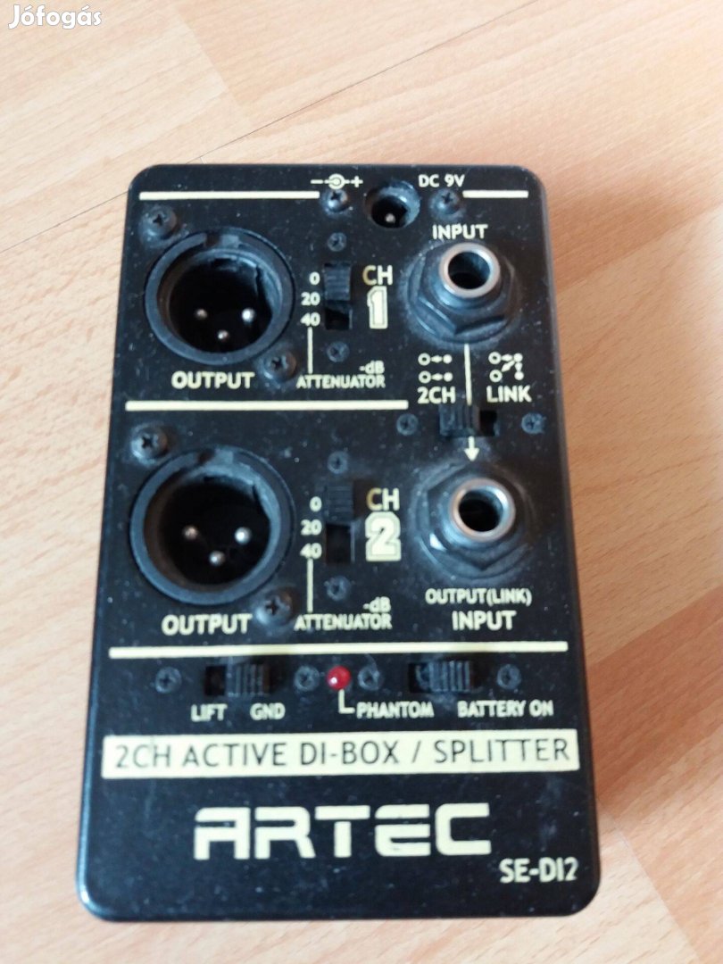 Artec SE-DI2 két csatornás aktív di-box/splitter