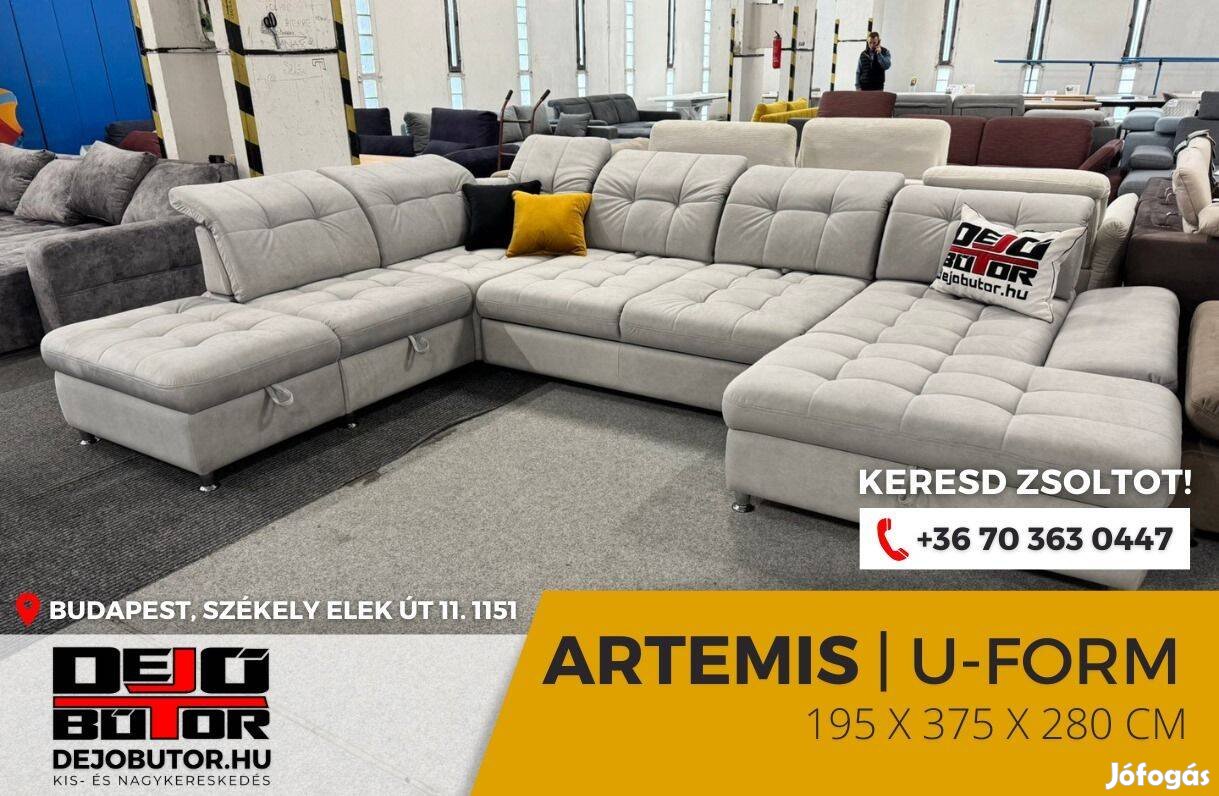 Artemis relax kanapé ülőgarnitúra 195x375x280 cm ágyazható