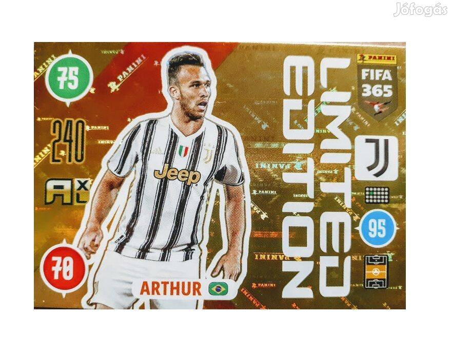 Arthur Juventus Limited Edition focis kártya Panini FIFA 2021