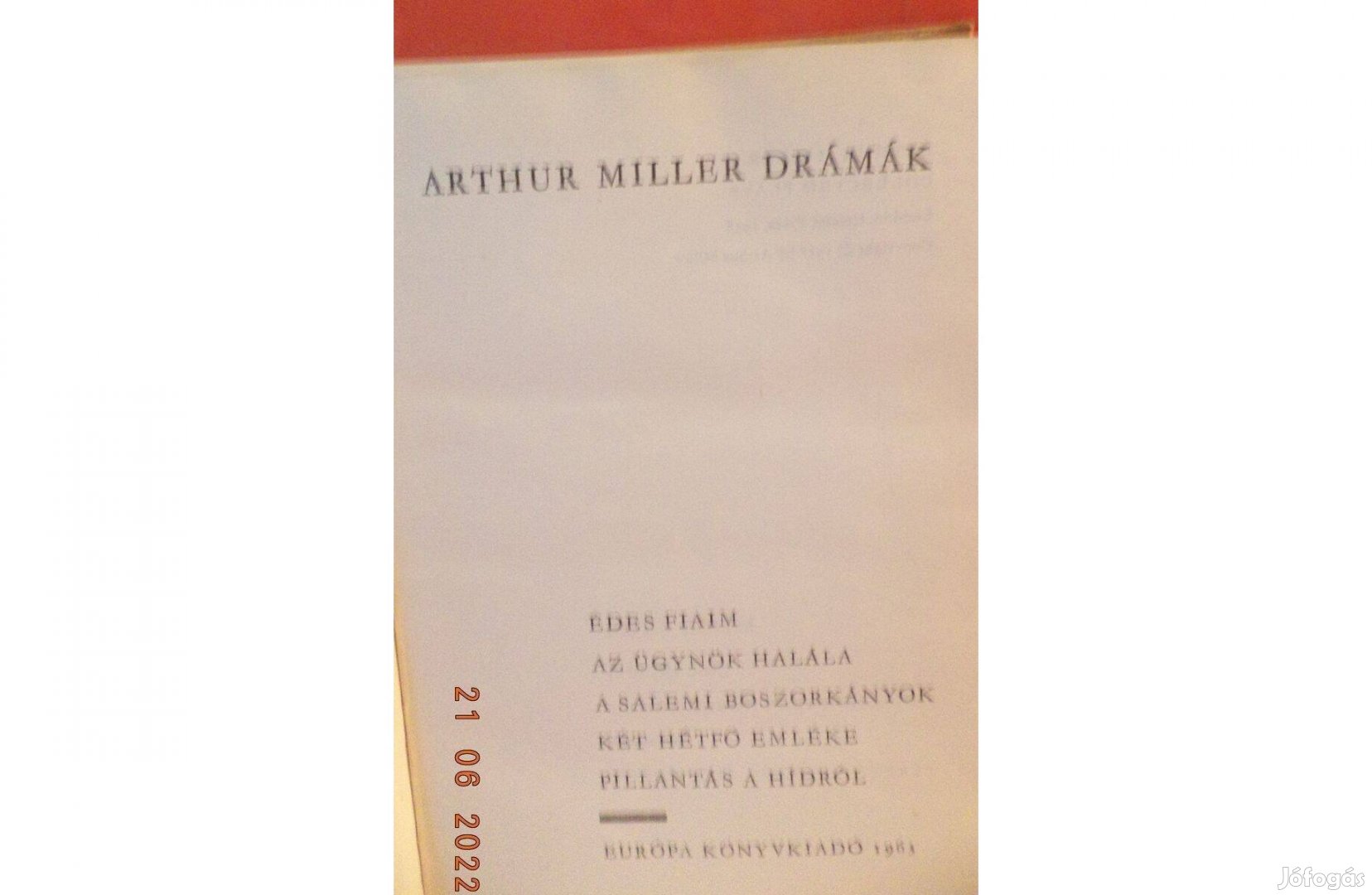 Arthur Miller drámák / 5 db
