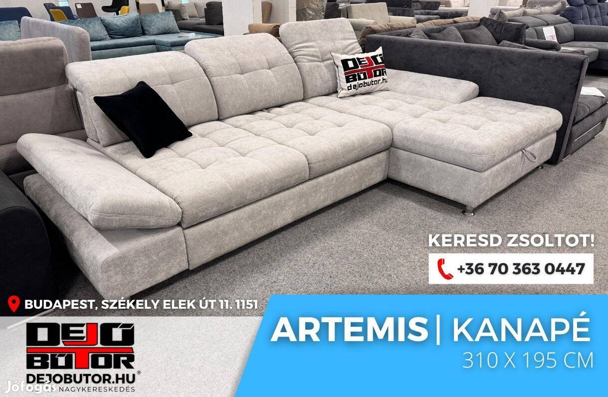 Artremis sarok kanapé bútor ülőgarnitúra grey 310x195 cm