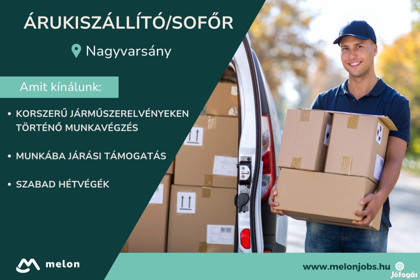 Árukiszállító/Sofőr