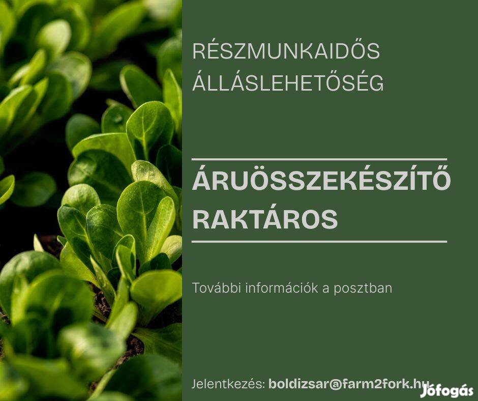 Áruösszekészítő raktáros