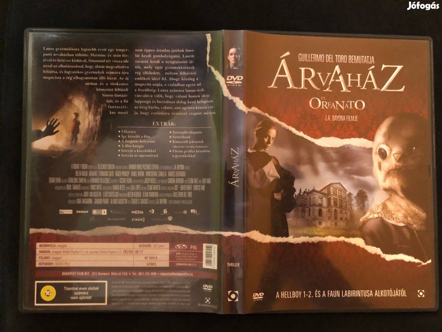 Árvaház El Orfanato (karcmentes, Guillermo Del Toro) DVD