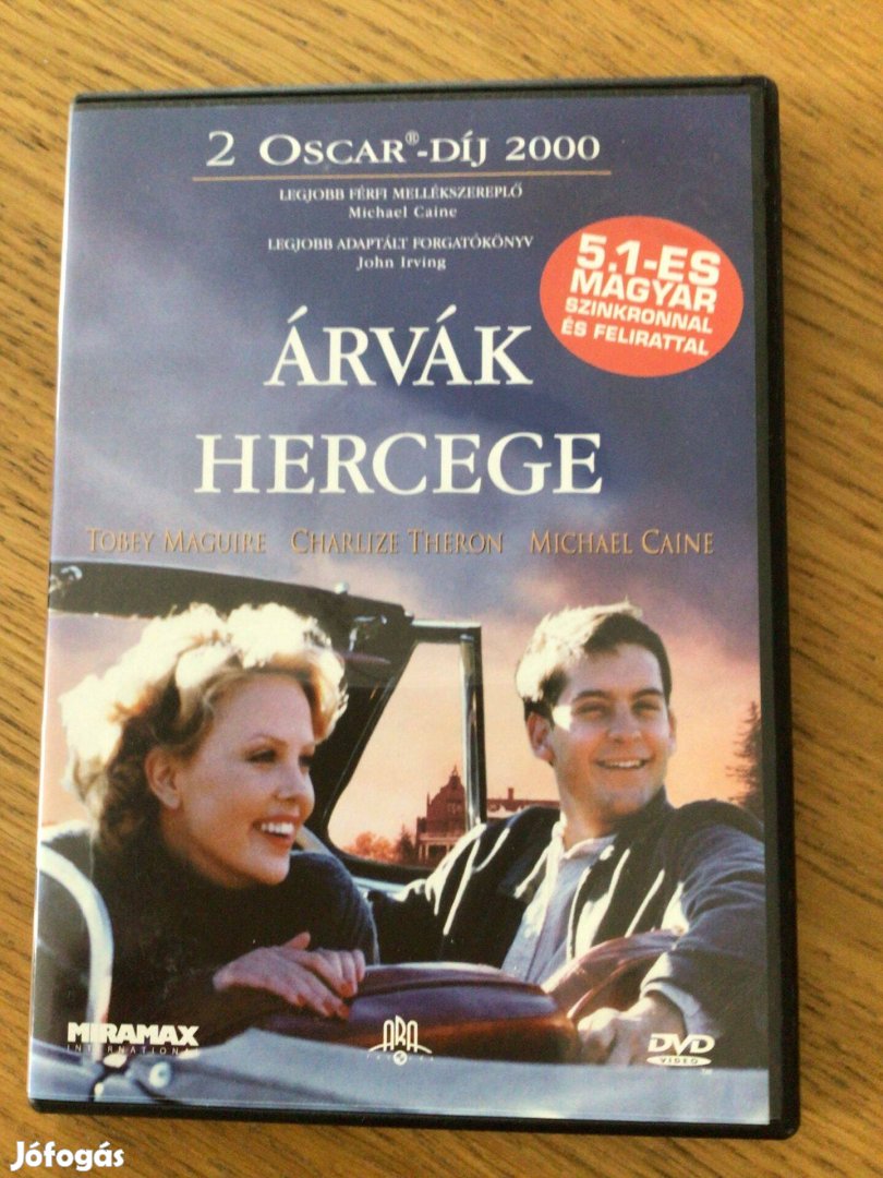 Árvák hercege DVD (Tobey Maguire, Charlize Theron)