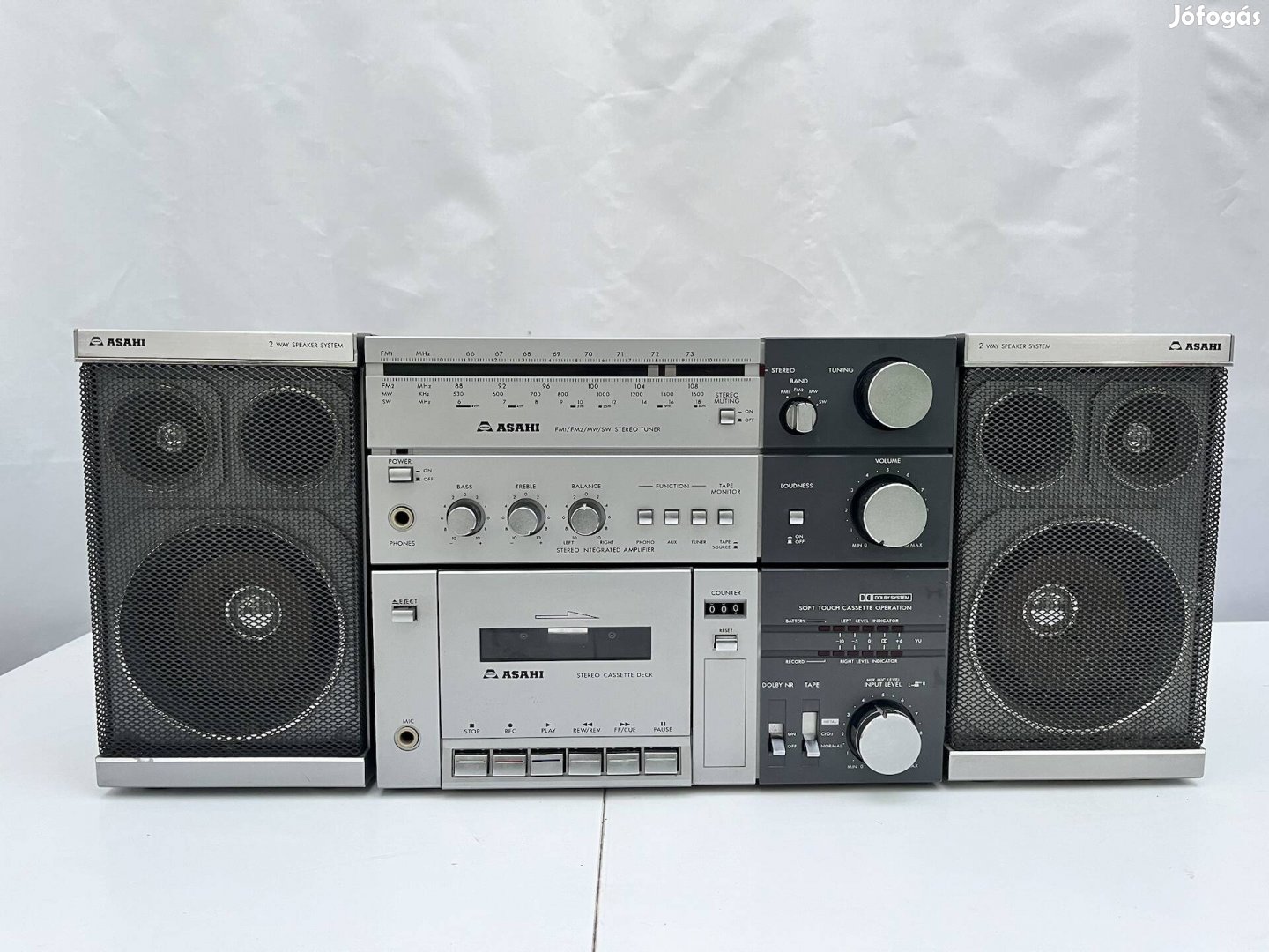 Asahi RD-830 boombox retro rádiós magnó mini hifi