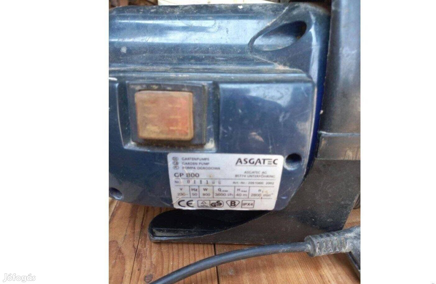 Asgatec GP 800 kerti szivattyú Eladó