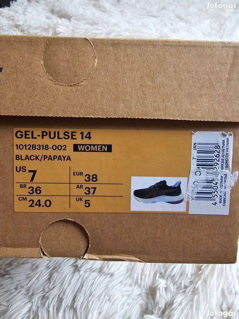 Asics Gel Pulse 14 black/papaya Női futócipő új dobozos 38 as méret a