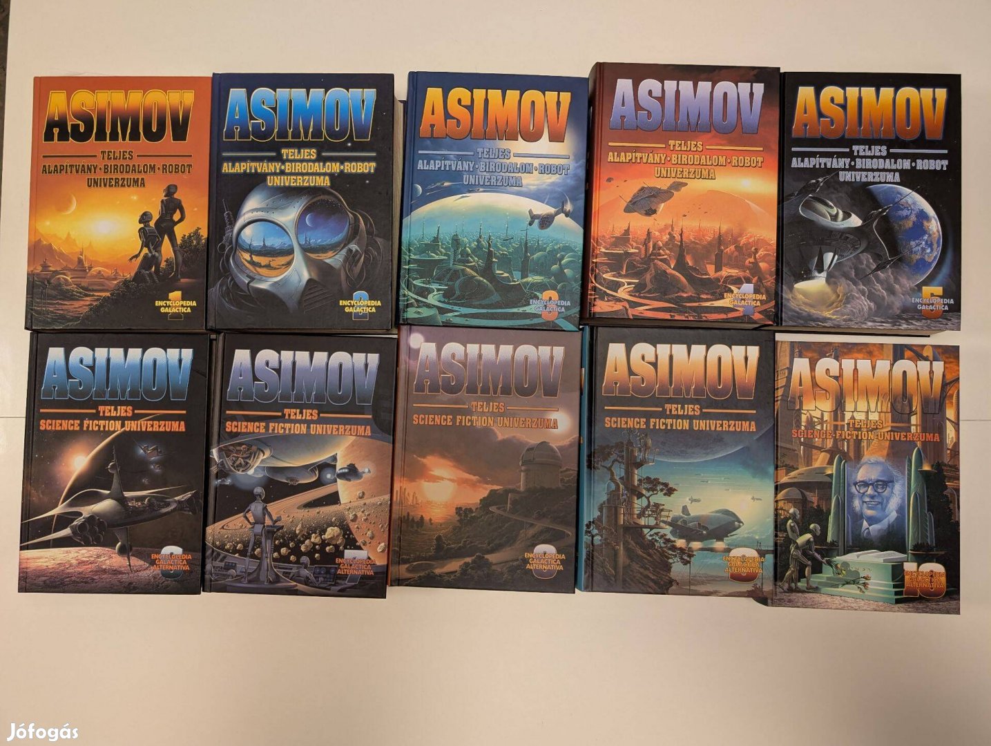 Asimov teljes univerzuma, 10 kötet, hibátlan