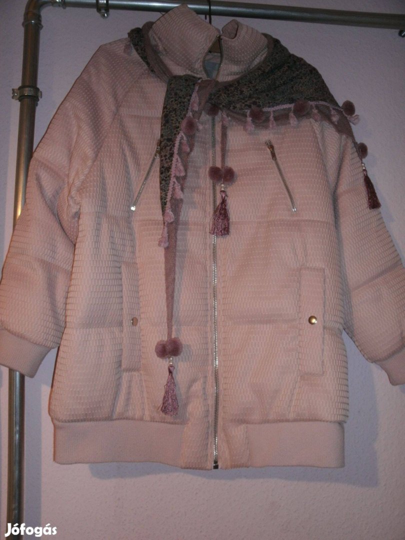 Asos elegáns, molett szuper vagány, meleg kabát mályva színű