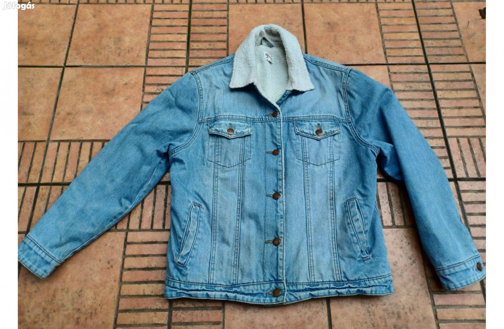 Asos prémes galléros farmerkabát M