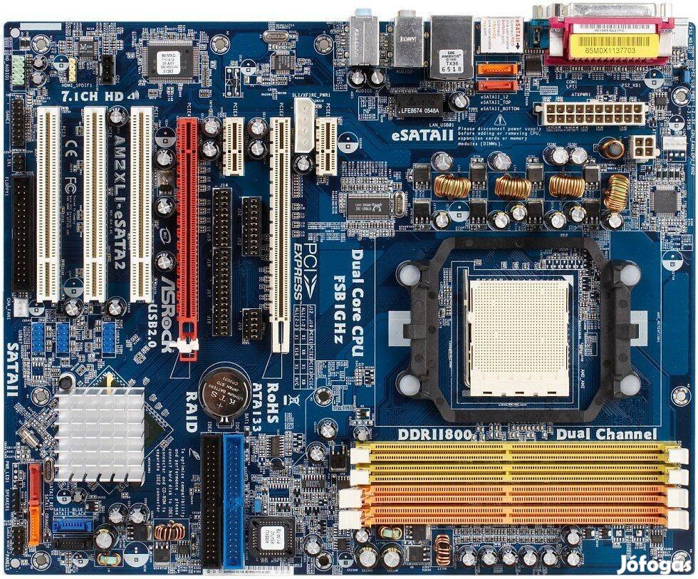 Asrock AM2XLI-Esata2 - alaplap - csere is -