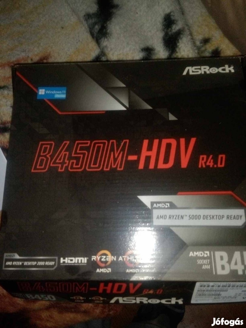 Asrock B450M-HDV AM4 alaplap