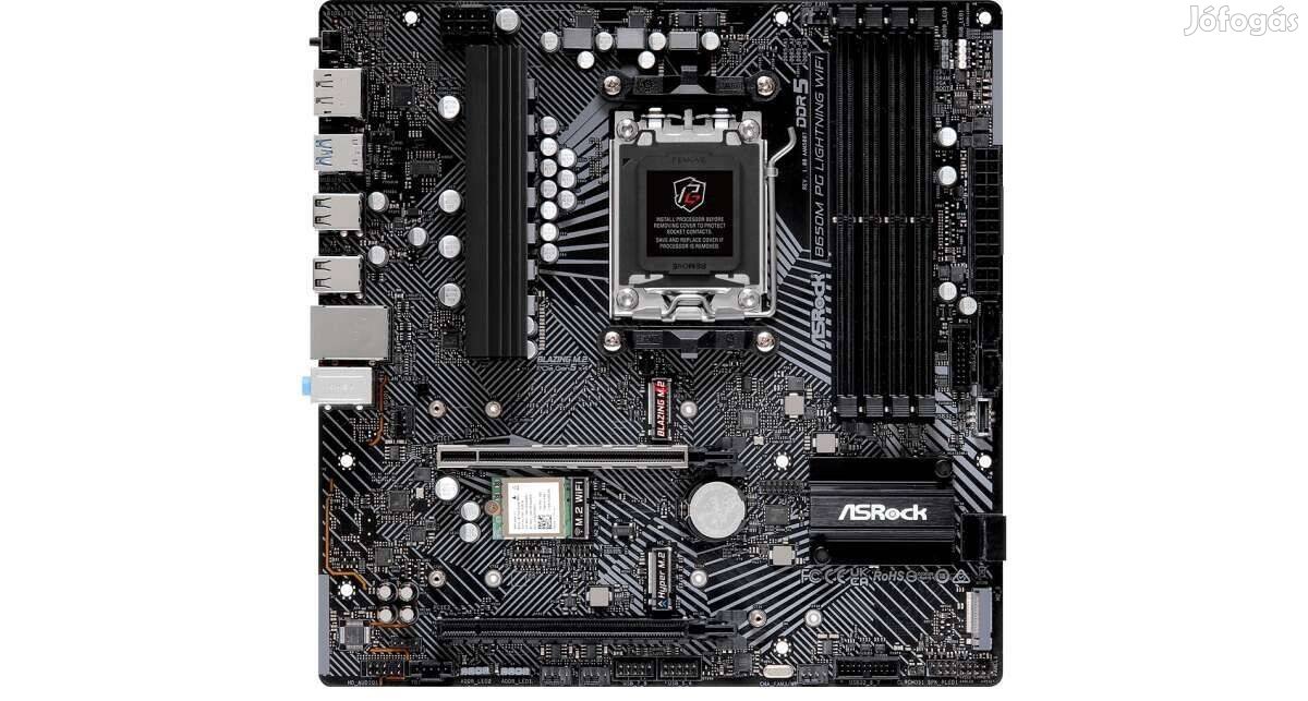 Asrock B650M PG Lightning WIFI alaplap eladó sok garival