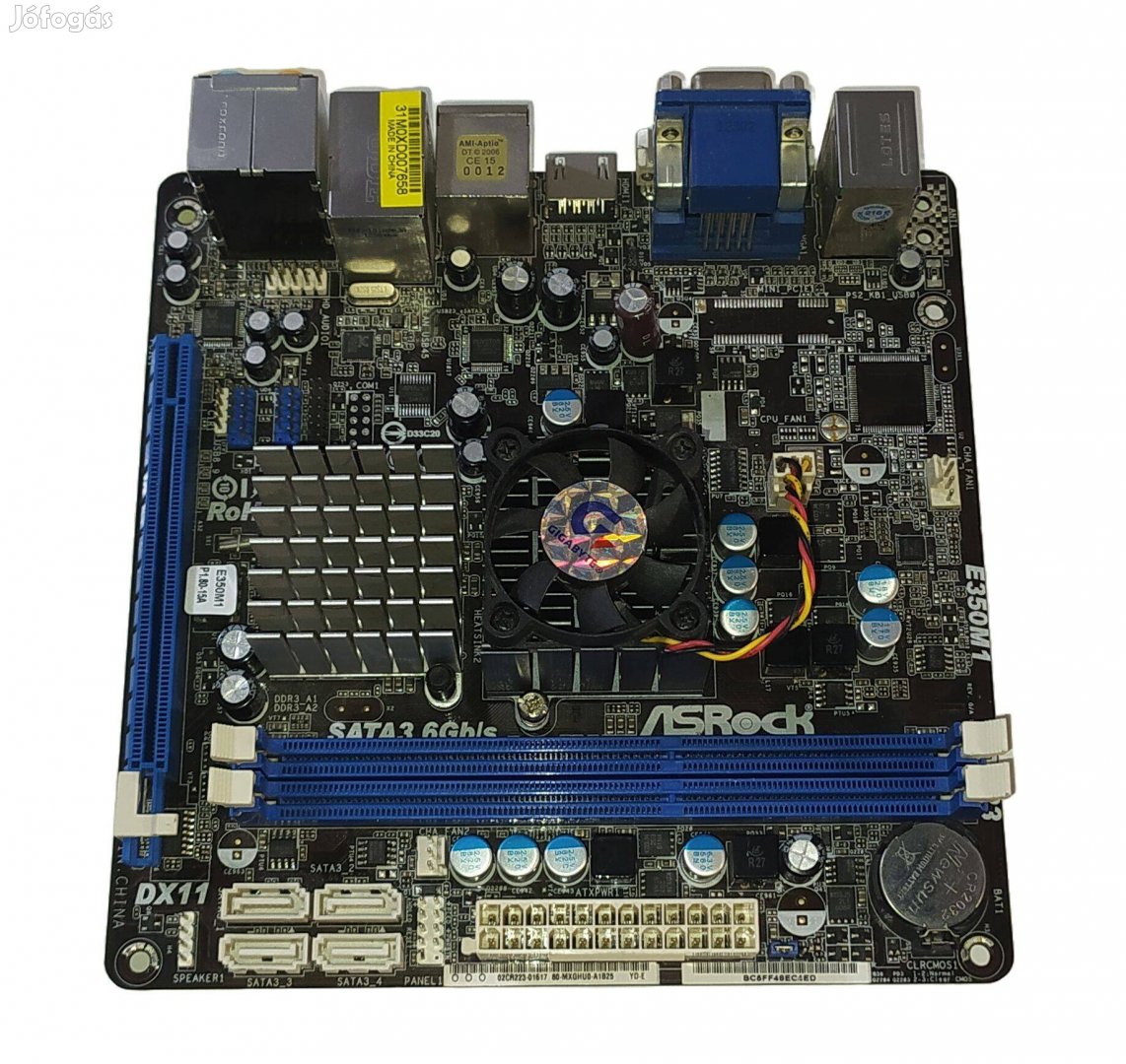 Asrock E350M1 alaplap / integrált CPU / Mini-Itx