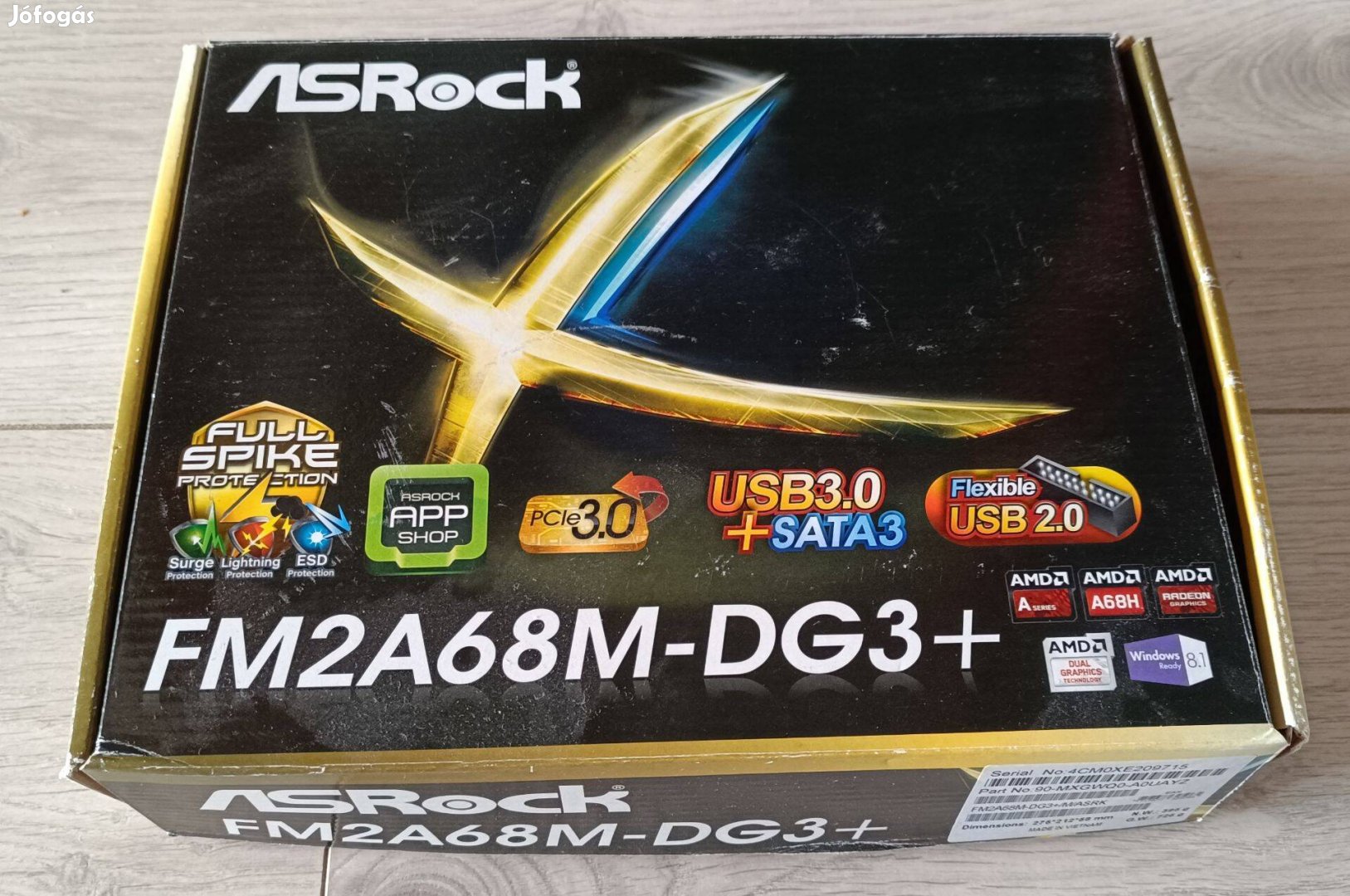 Asrock FM2A68M-DG3+ alaplap plusz A8 7600 CPU + 8GB DDR3 RAM