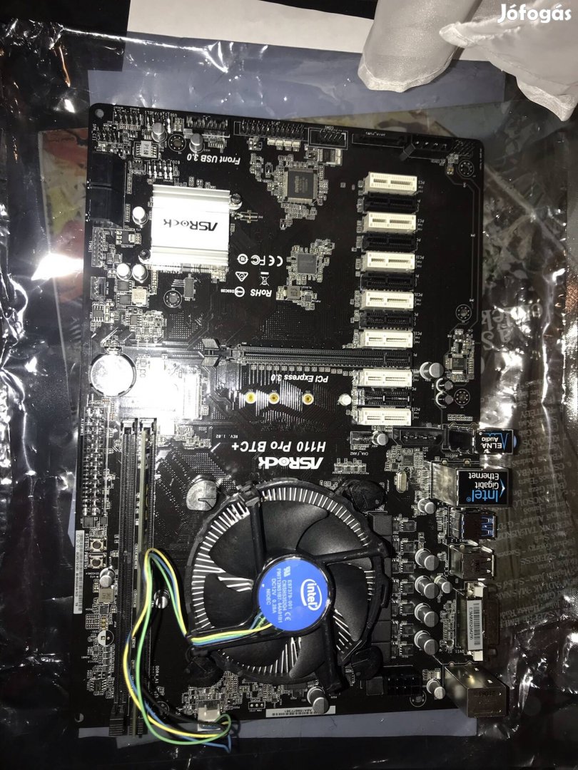 Asrock H110 pro BTC+ alaplap I3 7100 CPU 4gb DDR4 