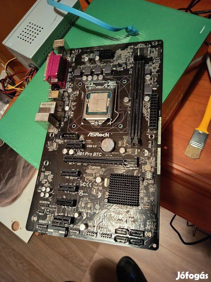 Asrock H81 Pro BTC R2.0 G3220 3Ghz processzor 1150 4.Gen