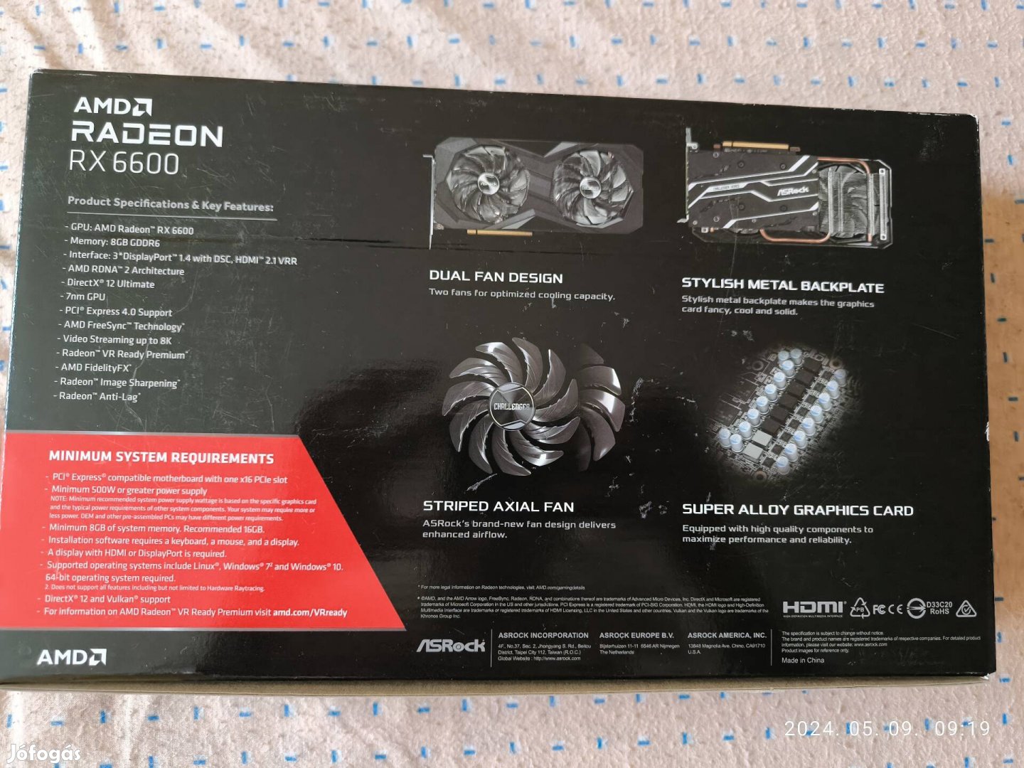Asrock Radeon RX 6600 8GB Gddr6 Challenger 