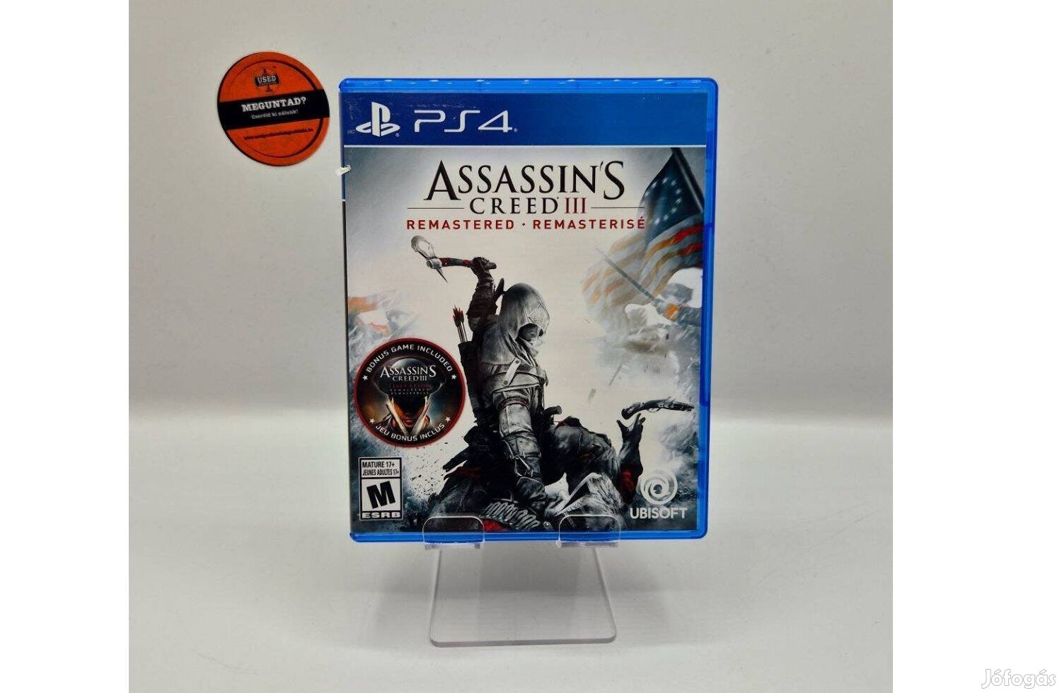 Assassin's Creed III Remastered - PS4 játék, használt