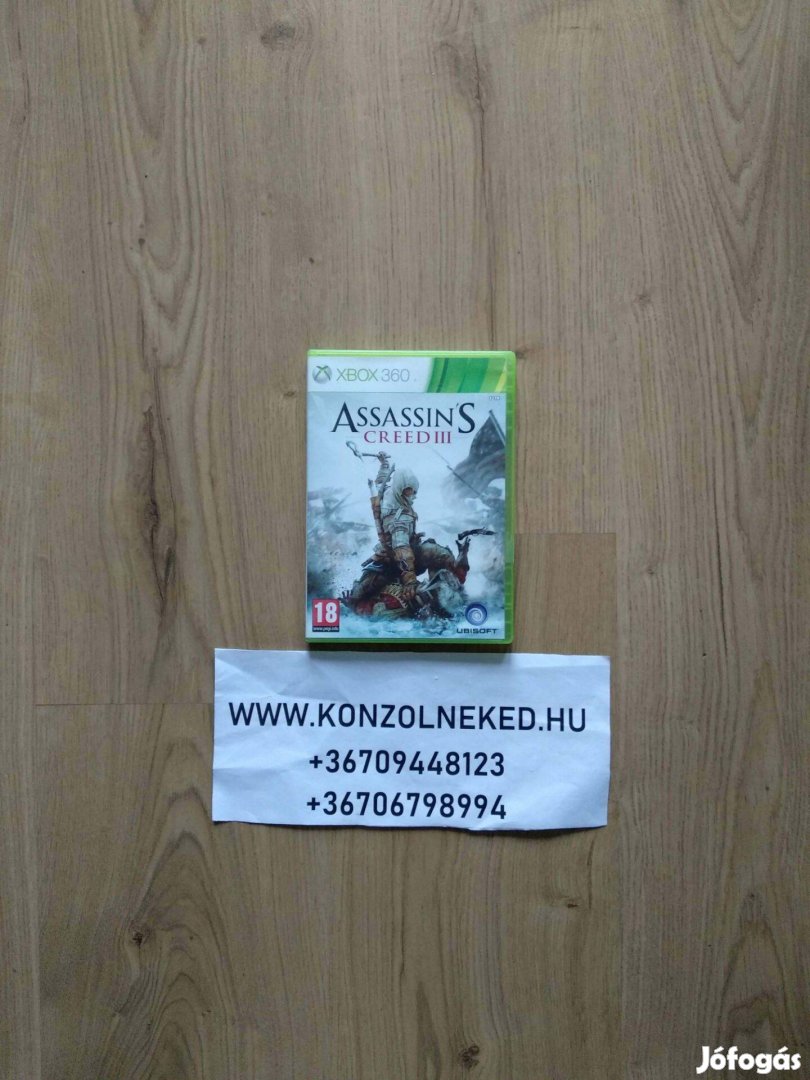 Assassin's Creed III Xbox One Kompatibilis Xbox 360 játék