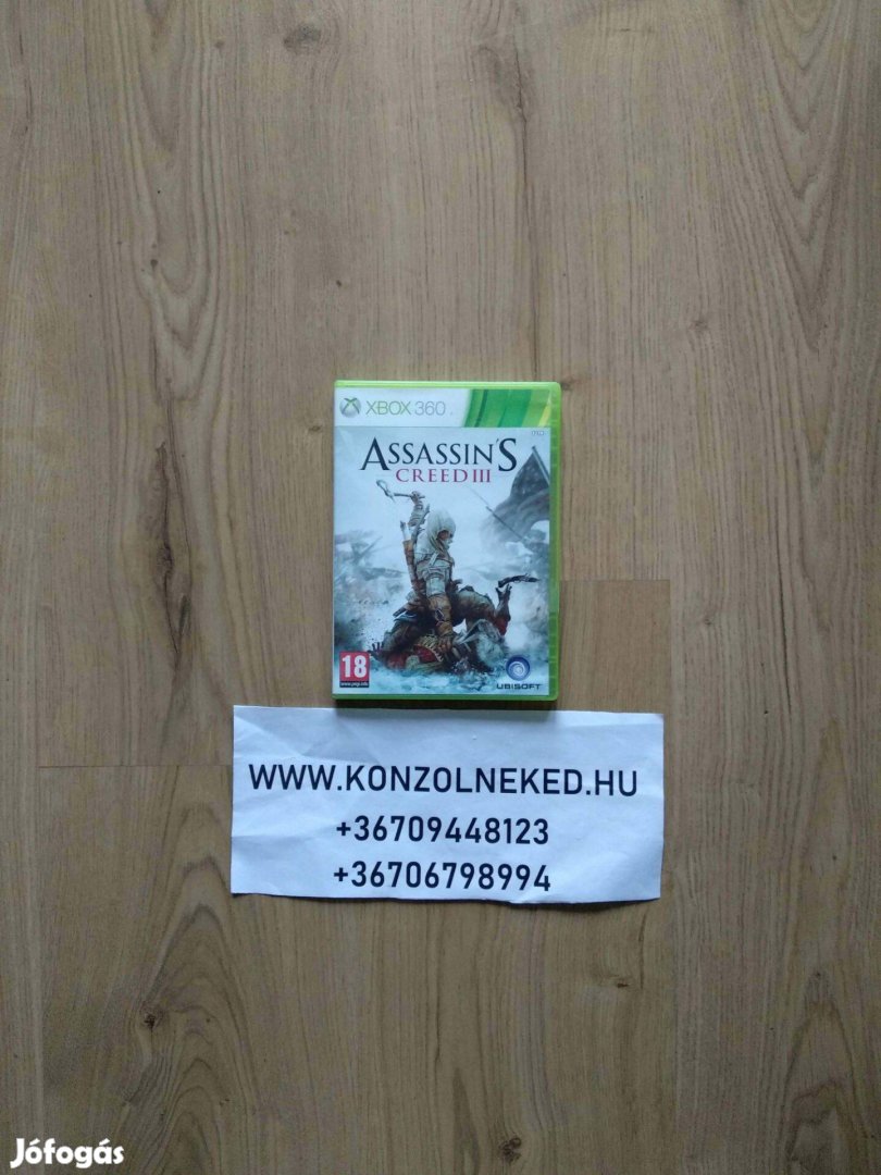 Assassin's Creed III Xbox One Kompatibilis Xbox 360 játék