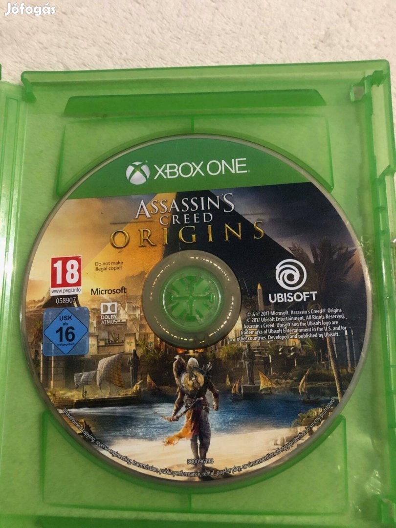 Assassin's Creed Origins Xbox One borító nélkül