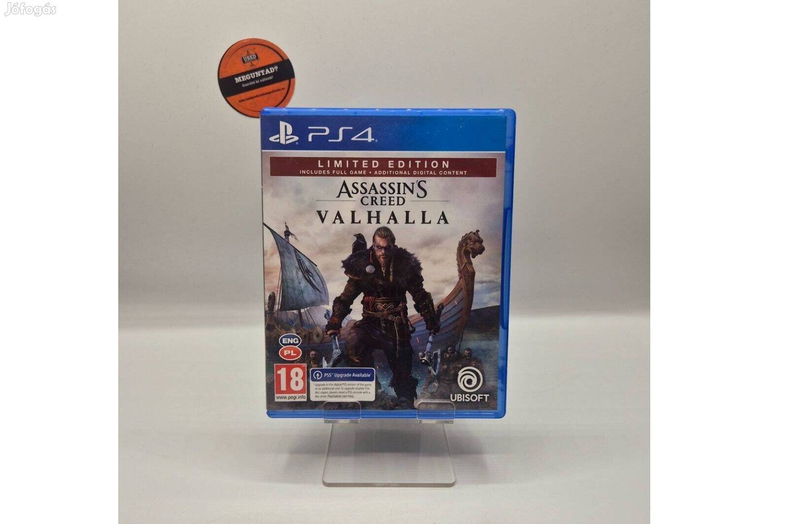 Assassin's Creed Valhalla Limited Edition - PS4 játék, használt, Akció