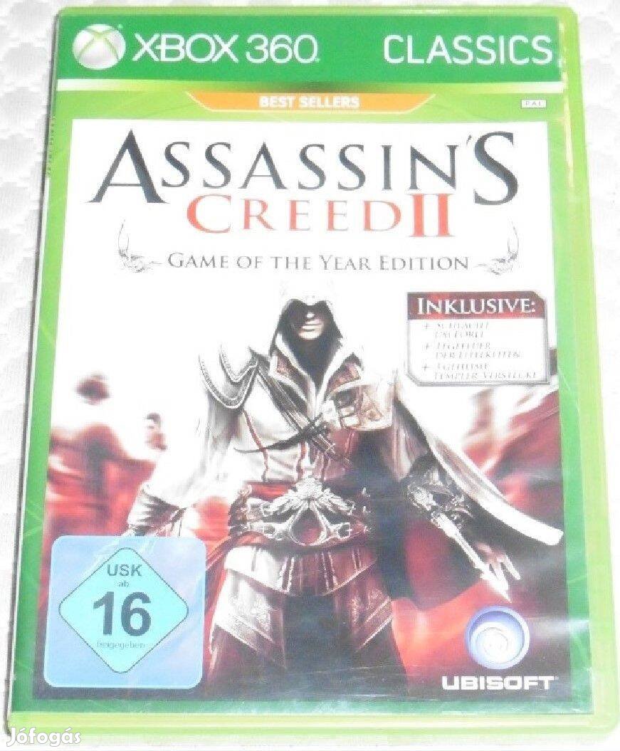 Assassins Creed 2. Gyári Xbox 360, Xbox ONE, Series X Játék akár félár