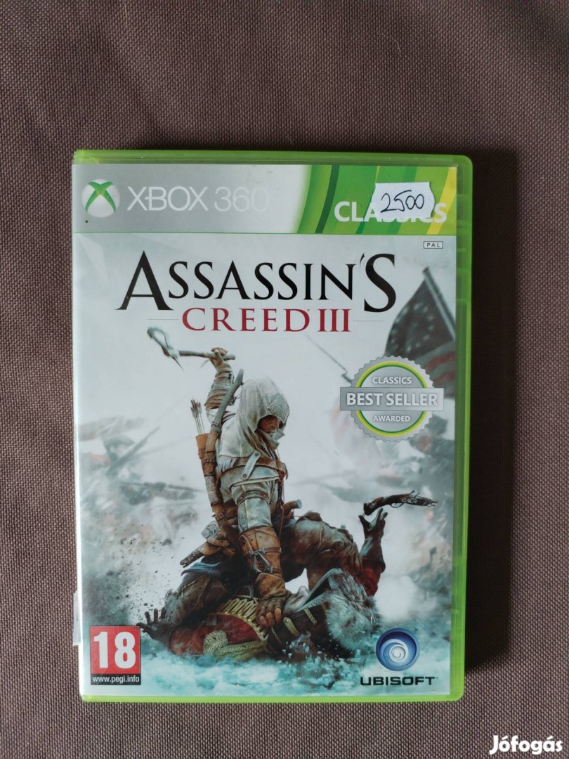 Assassins Creed 3 Xbox 360 játék 