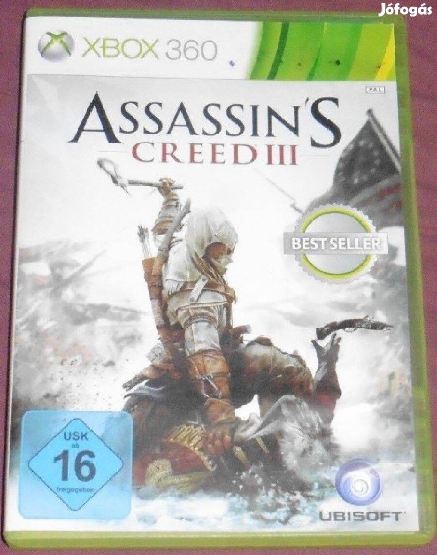 Assassins Creed 3. Angolul Gyári Xbox 360, Xbox ONE, Series X játék