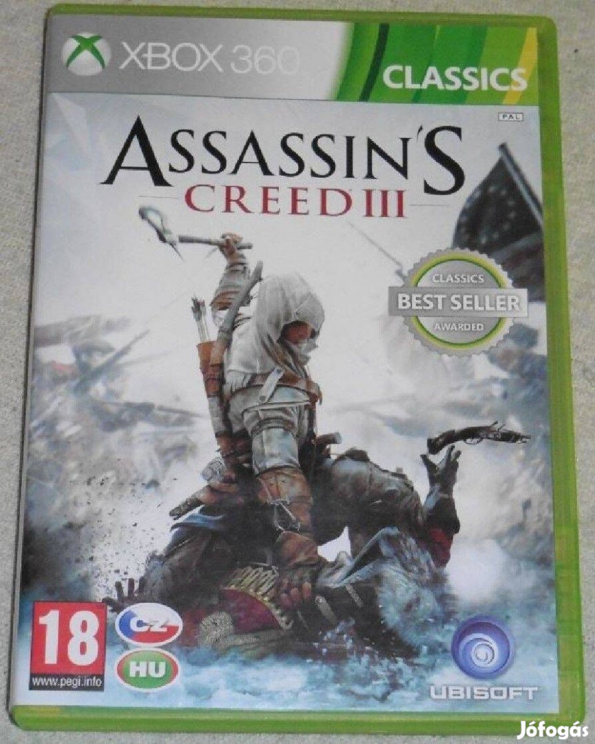 Assassins Creed 3. Magyarul Gyári Xbox 360, Xbox ONE, Series X játék