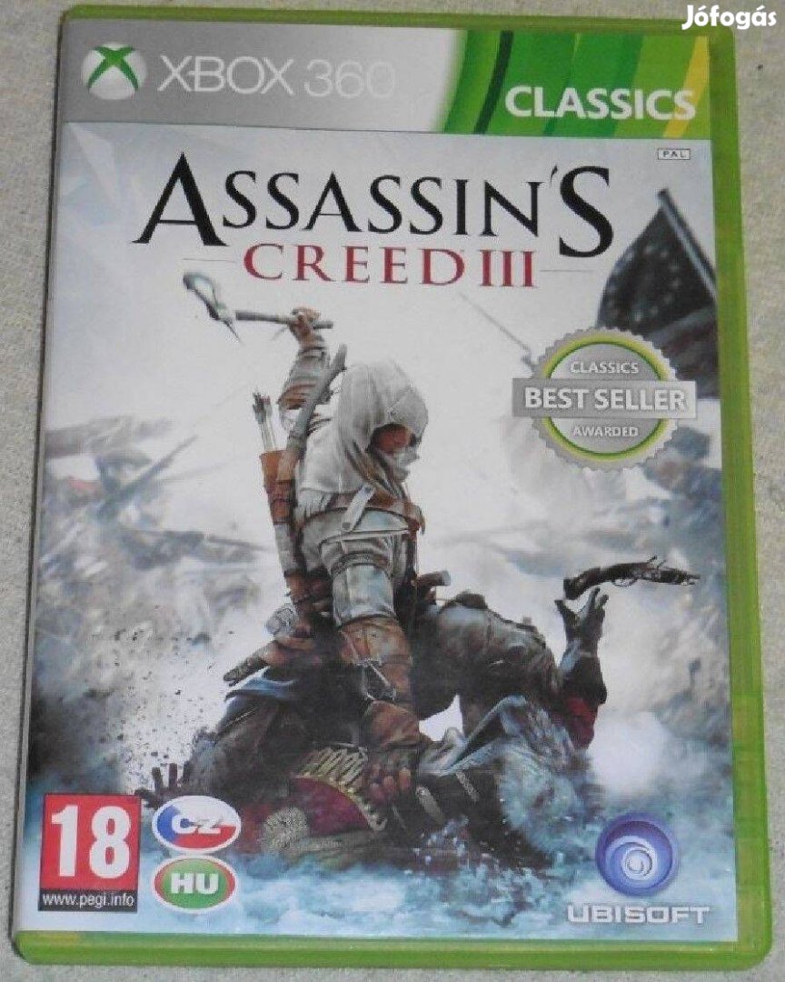 Assassins Creed 3. Magyarul Gyári Xbox 360, Xbox ONE, Series X játék