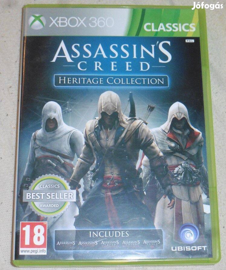 Assassins Creed Heritage (5 Rész 1 csomagban) Gyári Xbox 360 Játék