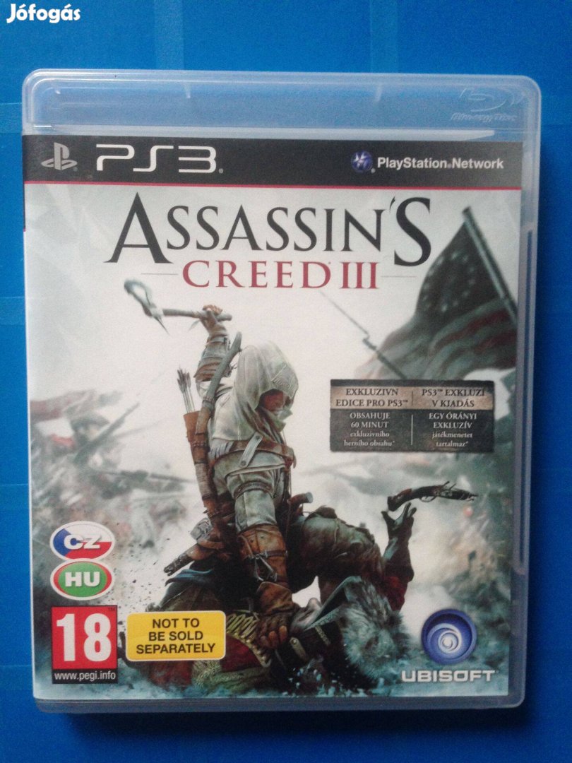 Assassins Creed III (magyar!) ps3 játék,eladó,csere is