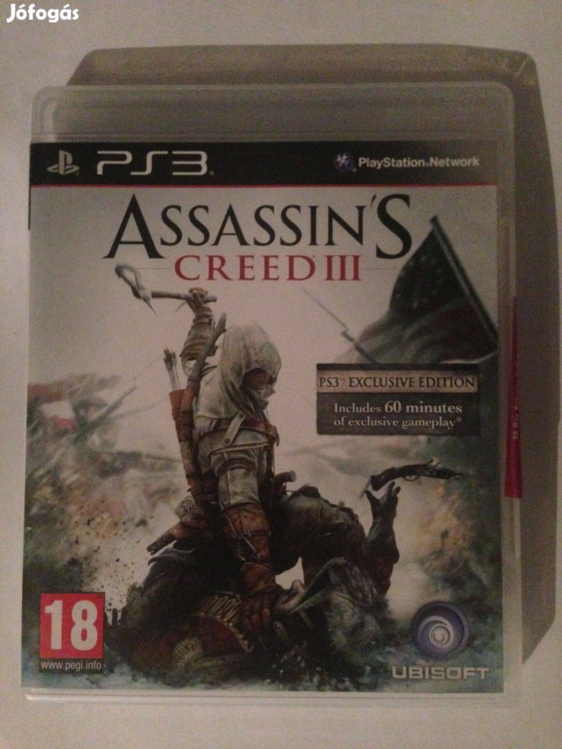 Assassins Creed III ps3 játék,eladó,csere is