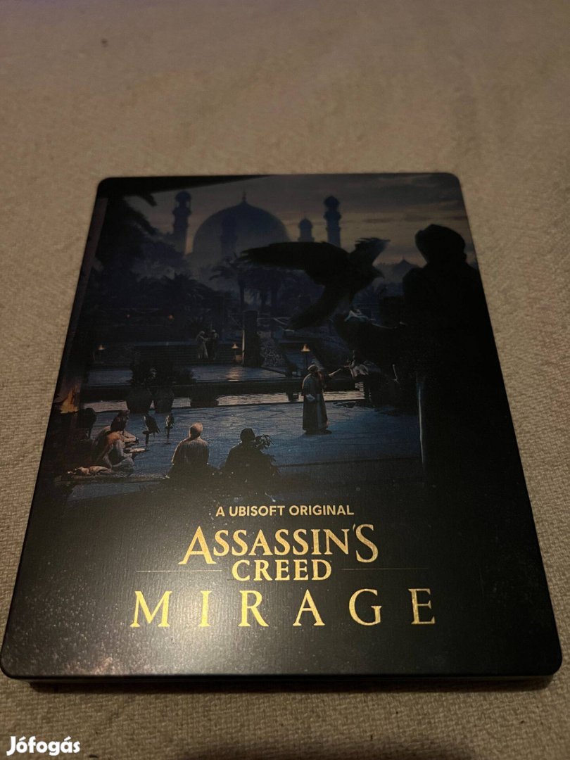 Assassins Creed Mirage steelbook (fémtok) remek állapotban